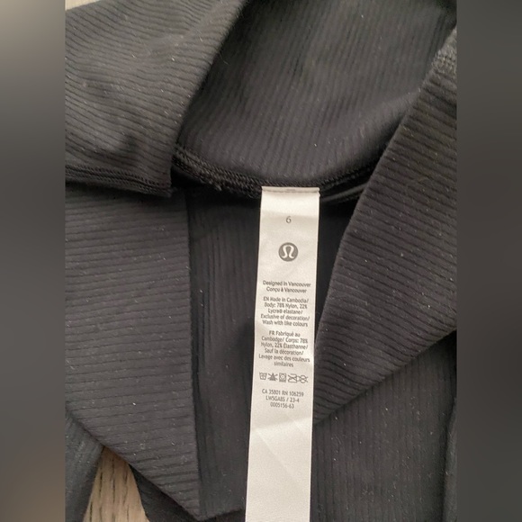 Lululemon Align Ribbed Mini Flare Pant Black Size 6 - Picture 8 of 12